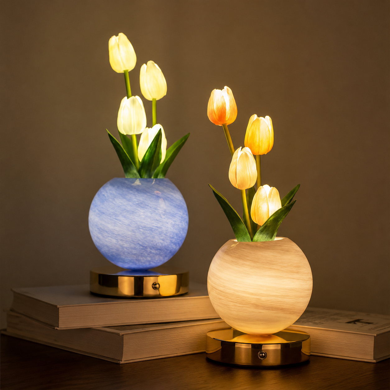 Rechargeable LED Tulip Table Lamp