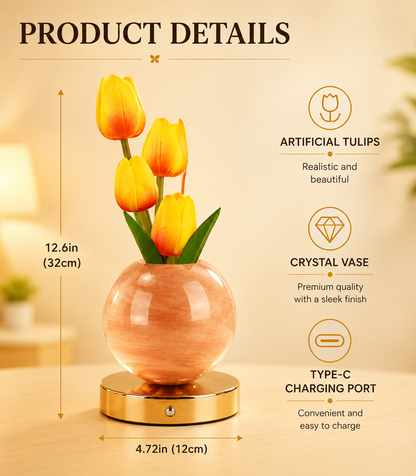 Rechargeable LED Tulip Table Lamp